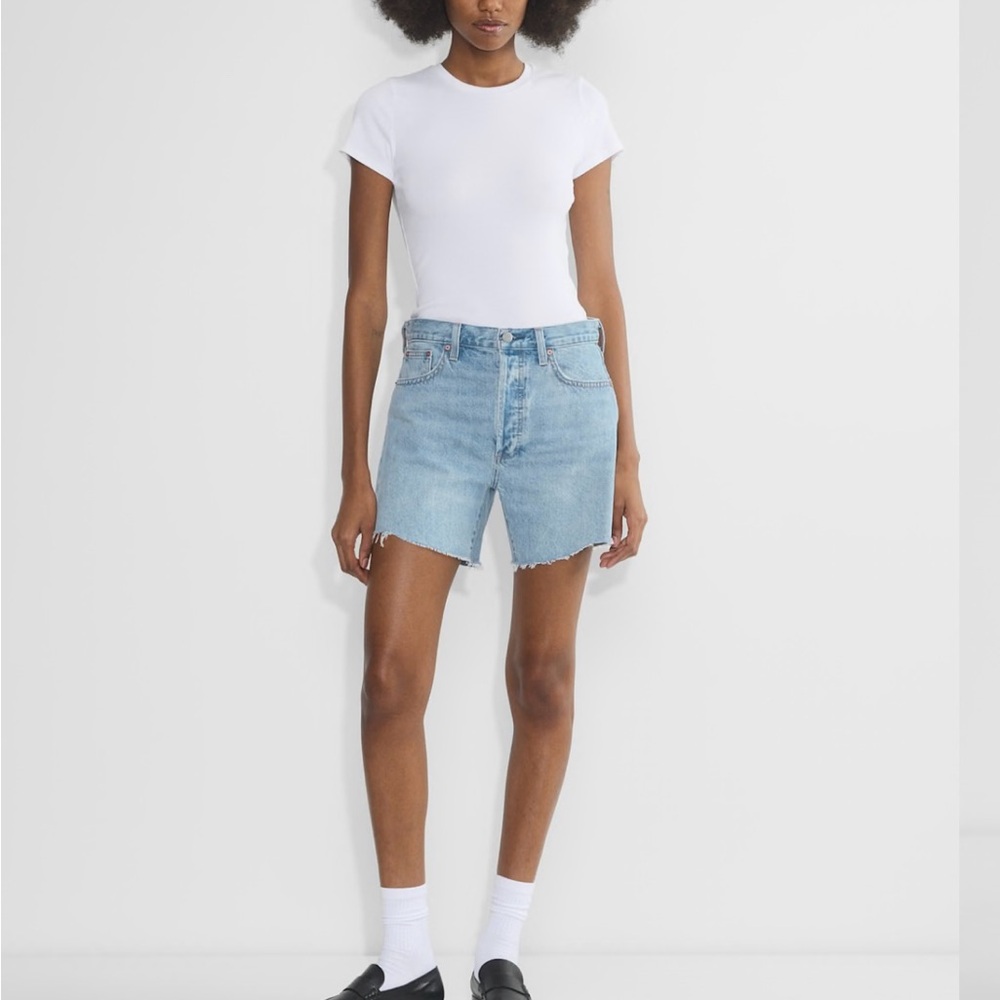 Aritzia Denim Forum Ex-Boyfriend Hi Mid-Thigh Denim Short